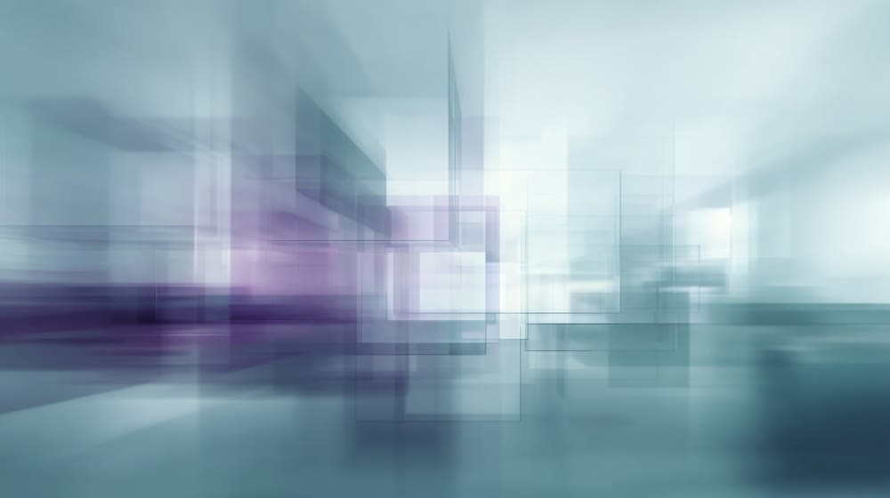 Futuristic urban scene with layered depth and vibrant motion effects emphasizes technological advancement