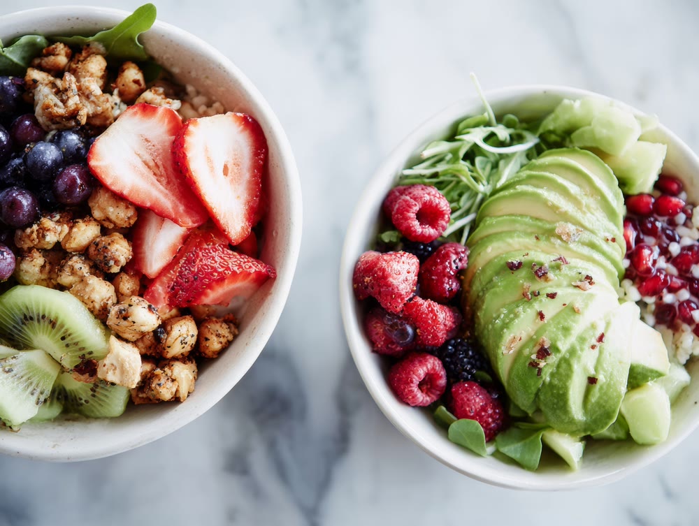 Vibrant healthy breakfast, Freshly prepared antioxidantrich bowl meant for athlete rejuvenation
