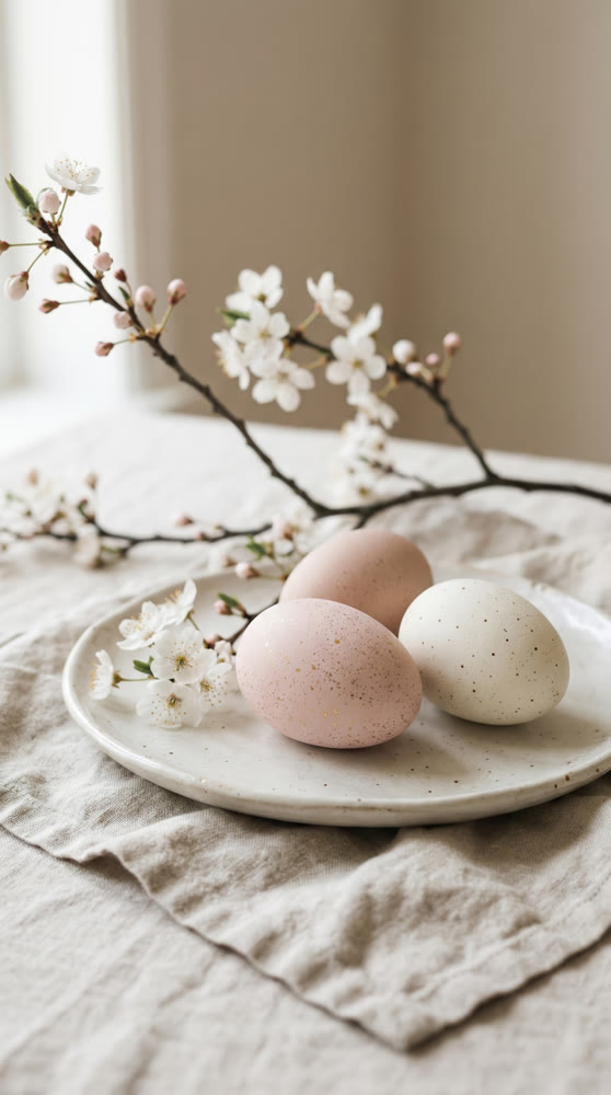 A multitude of painted Easter eggs. Visual aesthetics